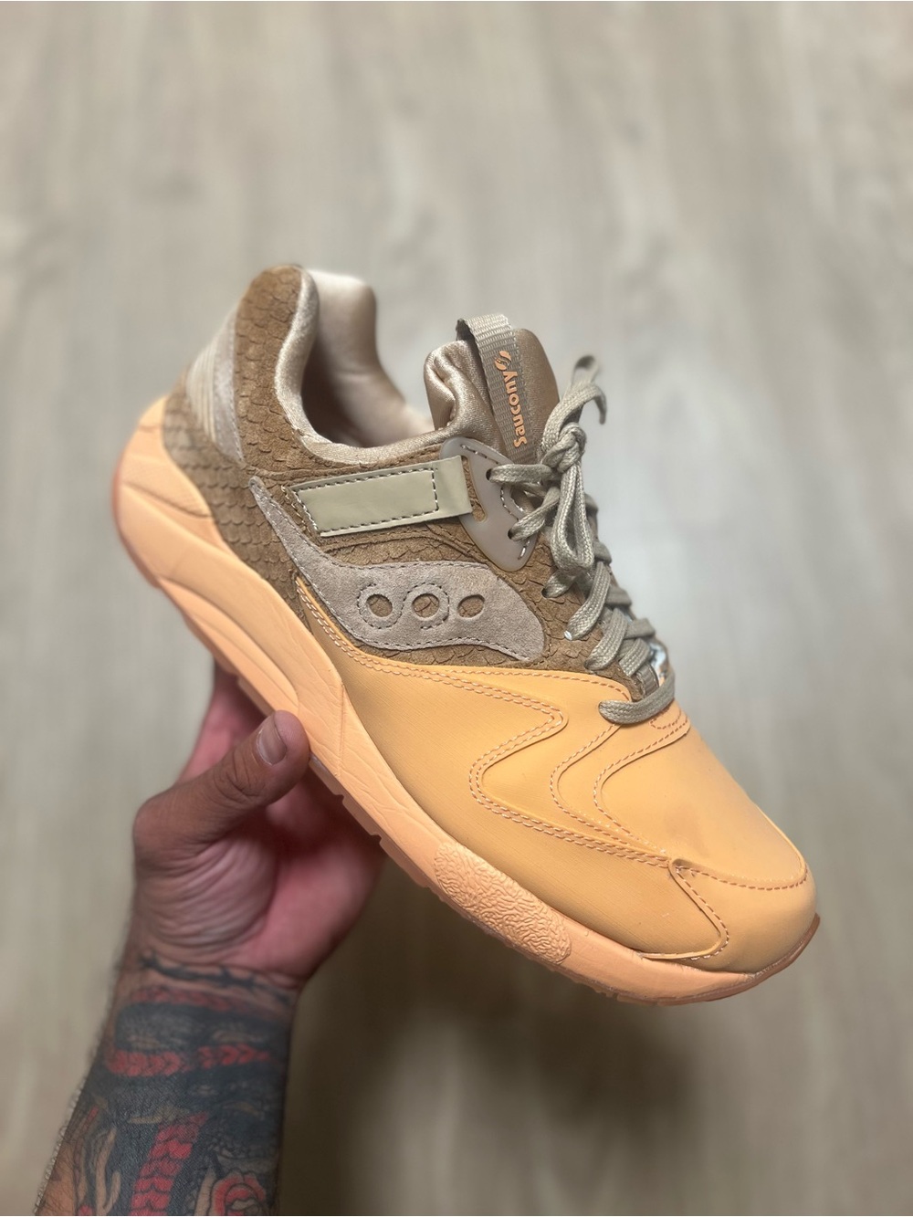 Saucony Grid 9000 Shoes Size 10.5 Cannoli Colorway Rare w/ Box Like New